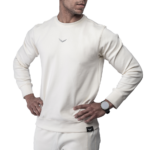 Off White Comfy-Fit Round SweatShirt